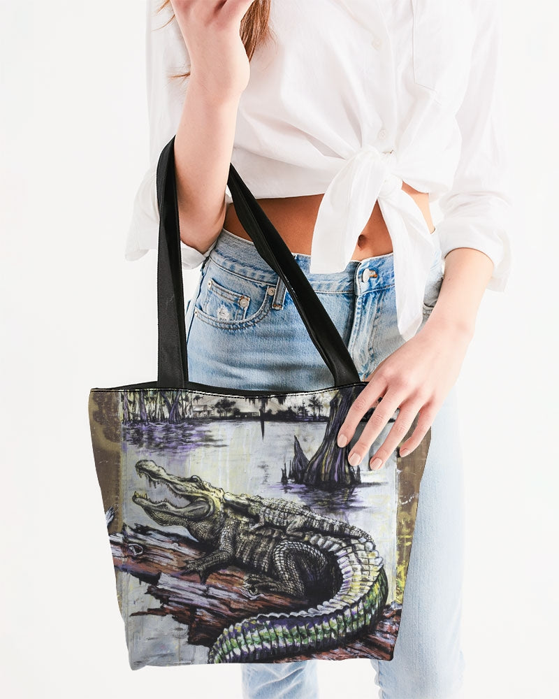 MamaandBabyGatorBright Canvas Zip Tote
