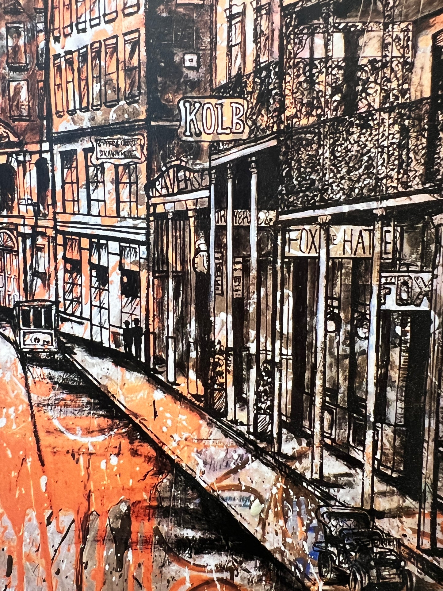 Fabacher - Giclee with Vintage Hardware and Reclaimed Wood Frame