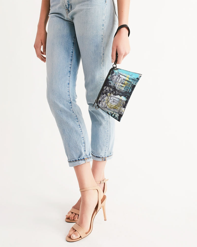 Teal Shotguns Wristlet