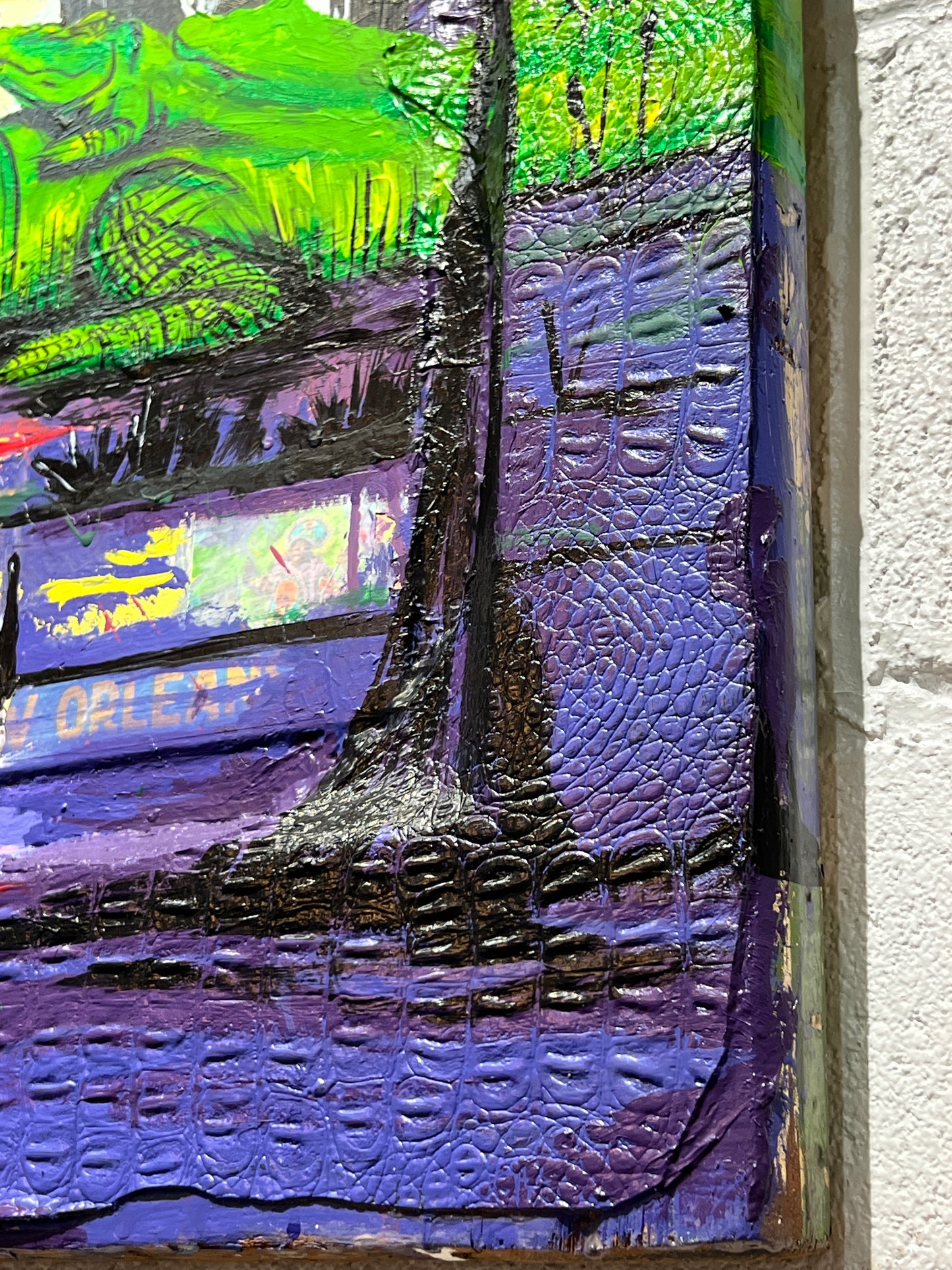 Golden Hour- Original Painting on Antique Door.