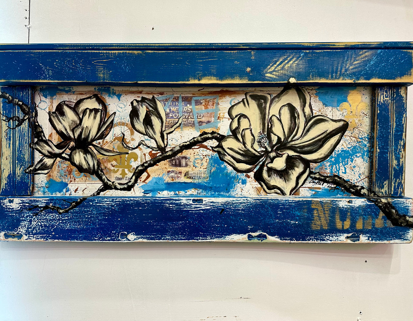 Art Beautiful Blue Magnolias