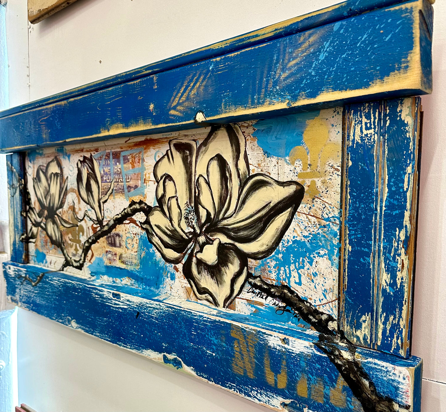 Art Beautiful Blue Magnolias