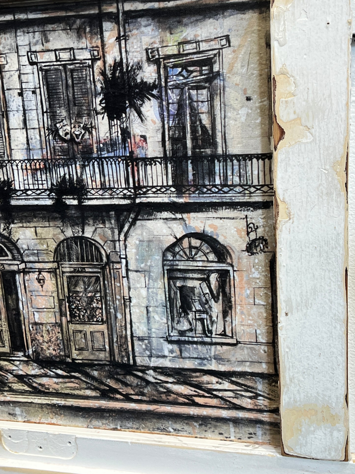 711 Royal Street- Giclee in Reclaimed Wood Frame