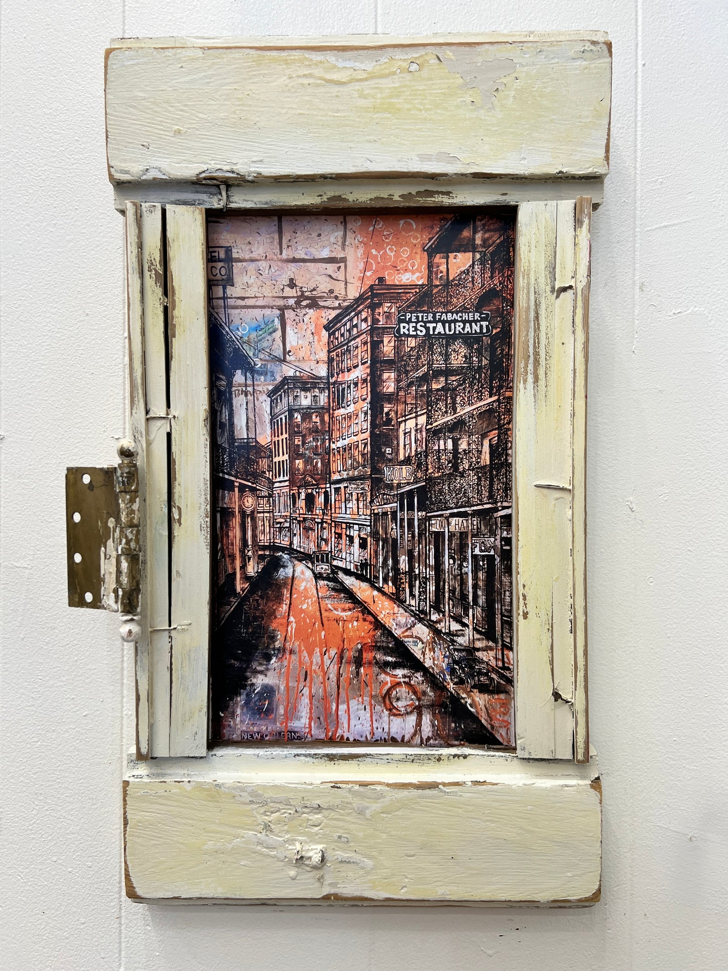 Fabacher - Giclee with Vintage Hardware and Reclaimed Wood Frame