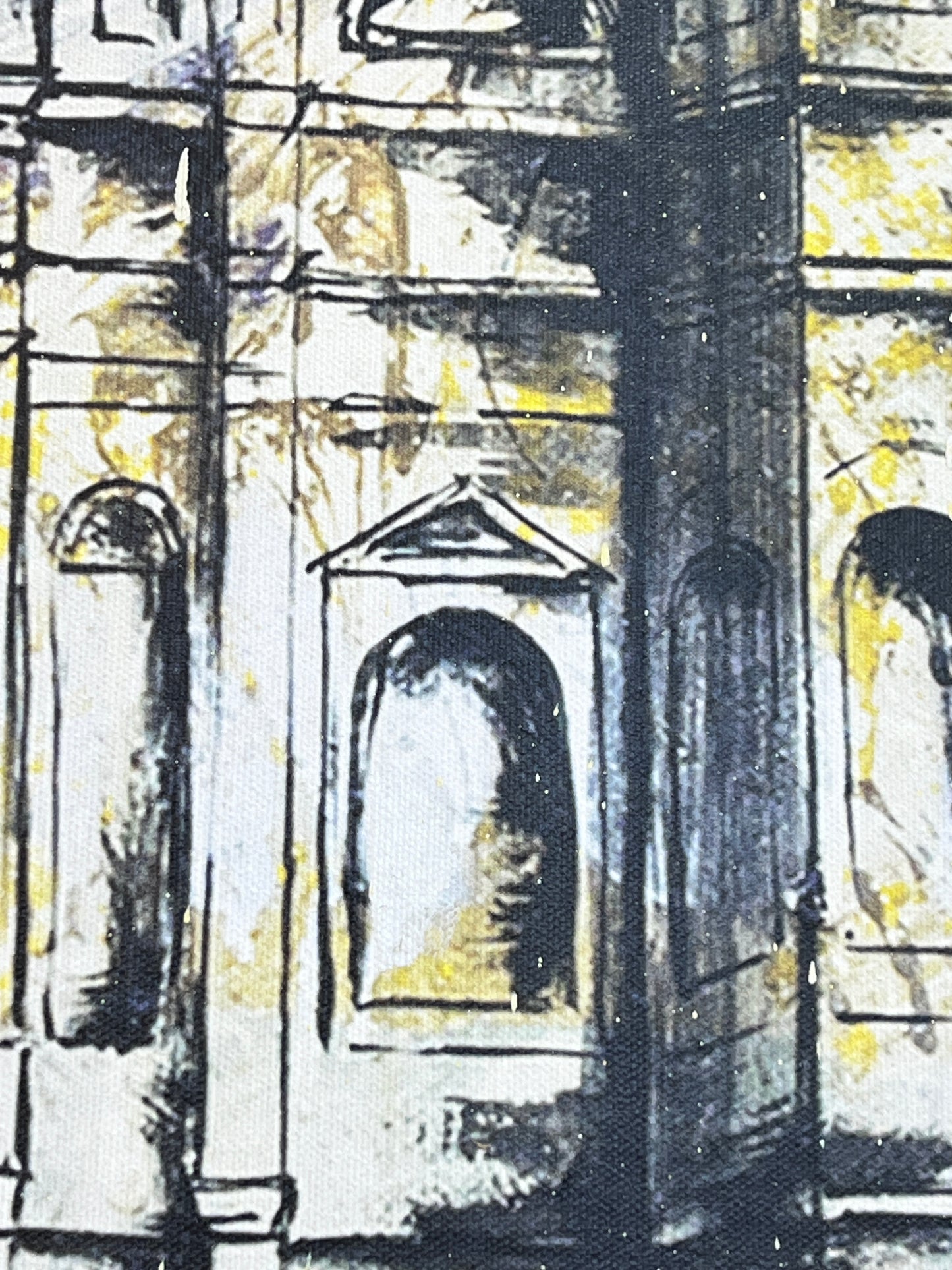 Saint Louis Cathedral - Reworked Giclee with a Custom Reclaimed Wood Framed