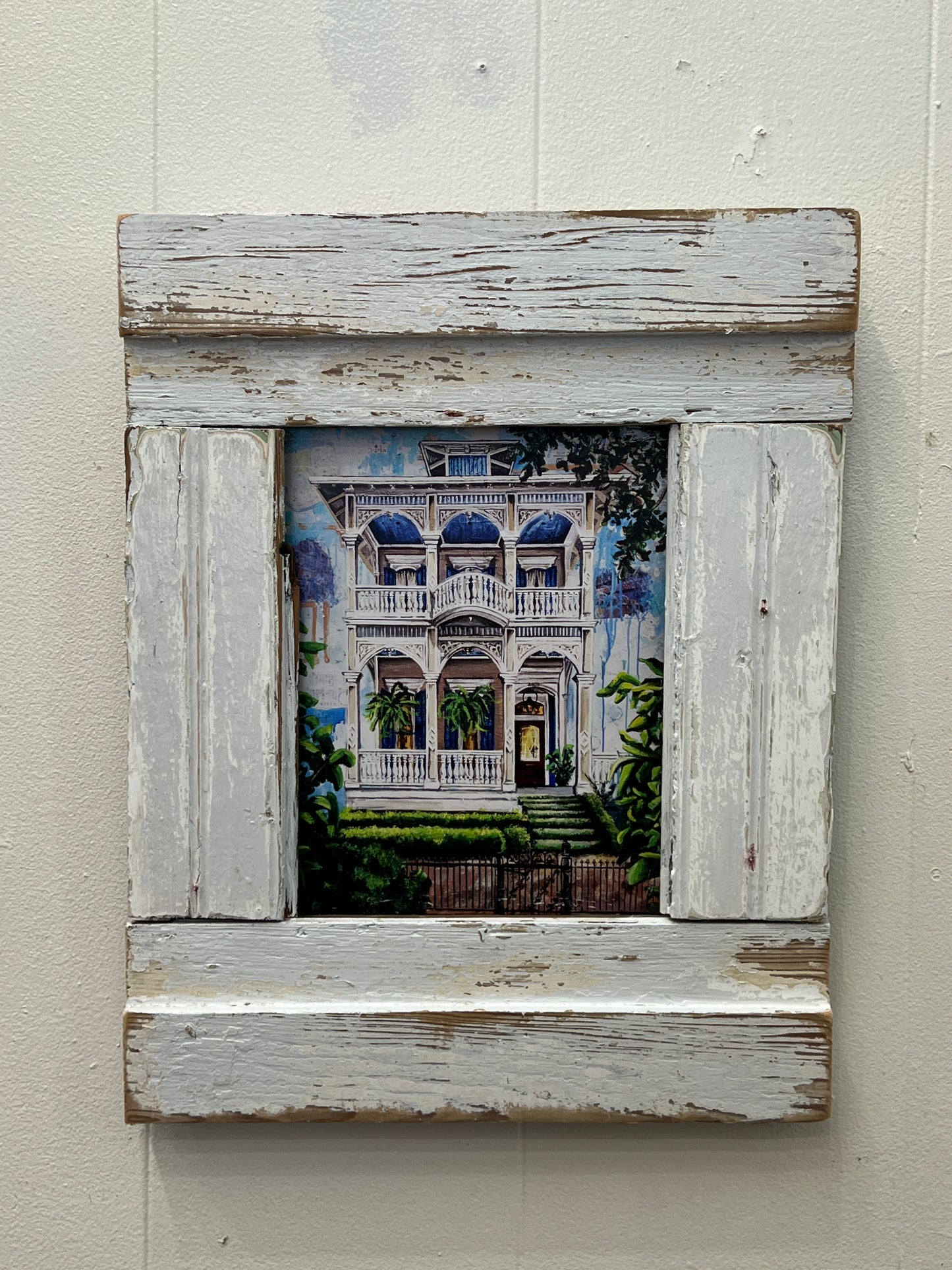 Upperline - Print in Custom Reclaimed Wood Frame