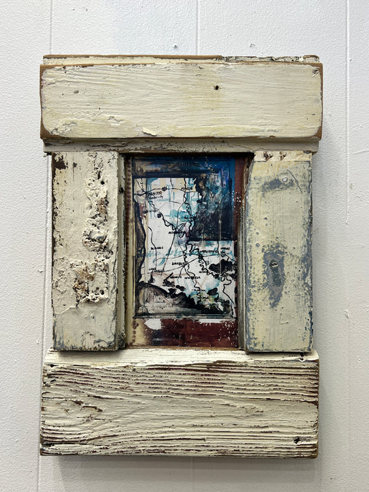 Louisiana - Print with Reclaimed Wood Frame