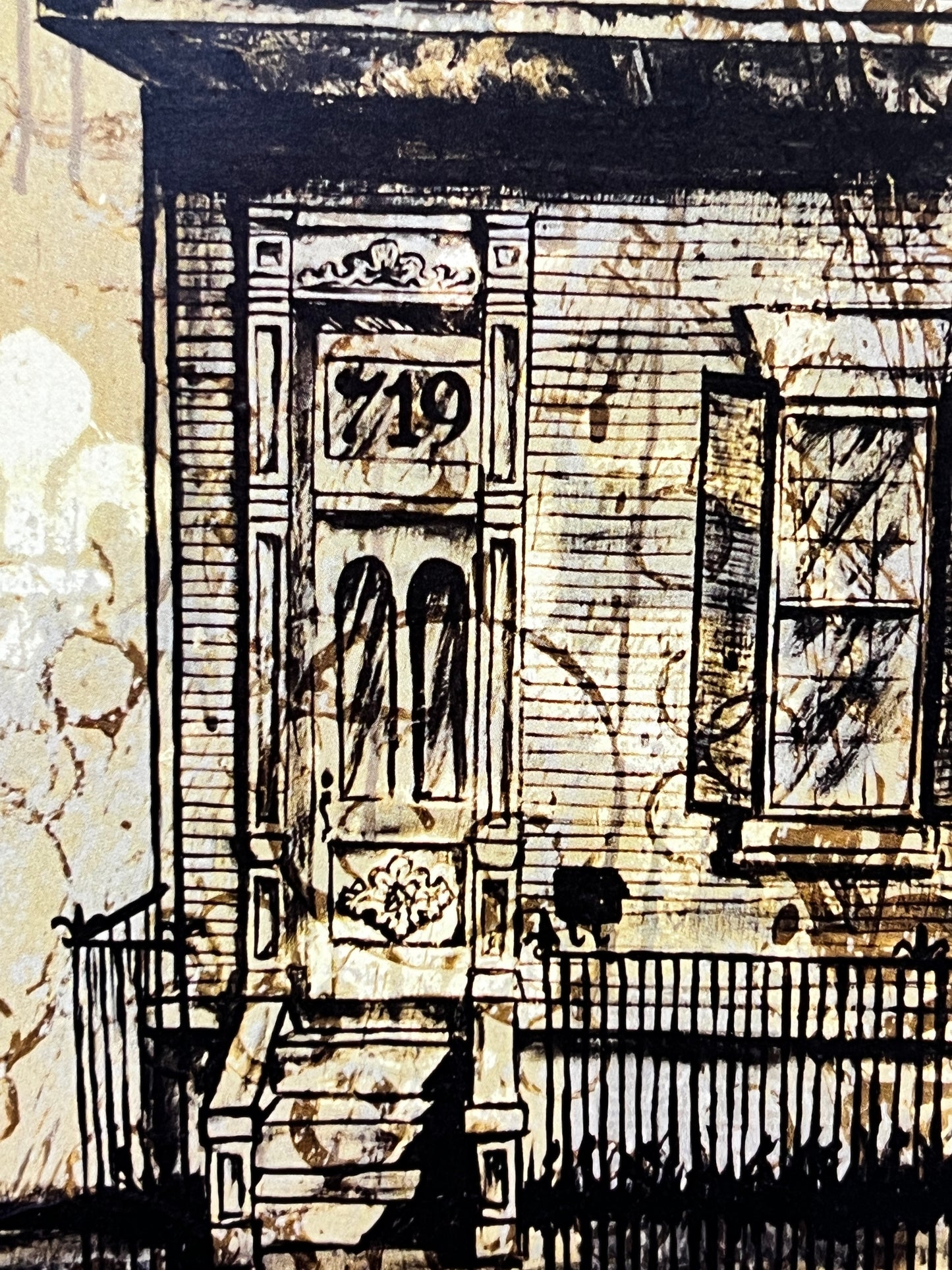 Saint Charles Balconies - Print with a Reclaimed Wood Frame