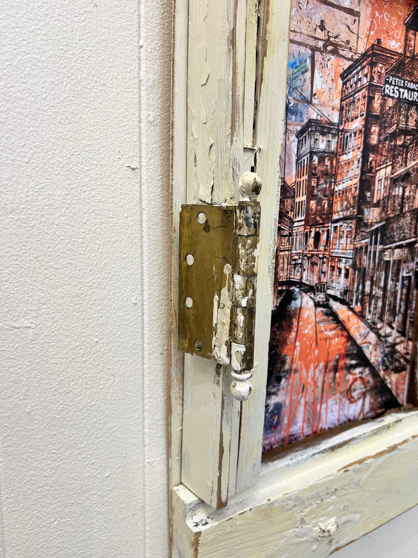 Fabacher - Giclee with Vintage Hardware and Reclaimed Wood Frame