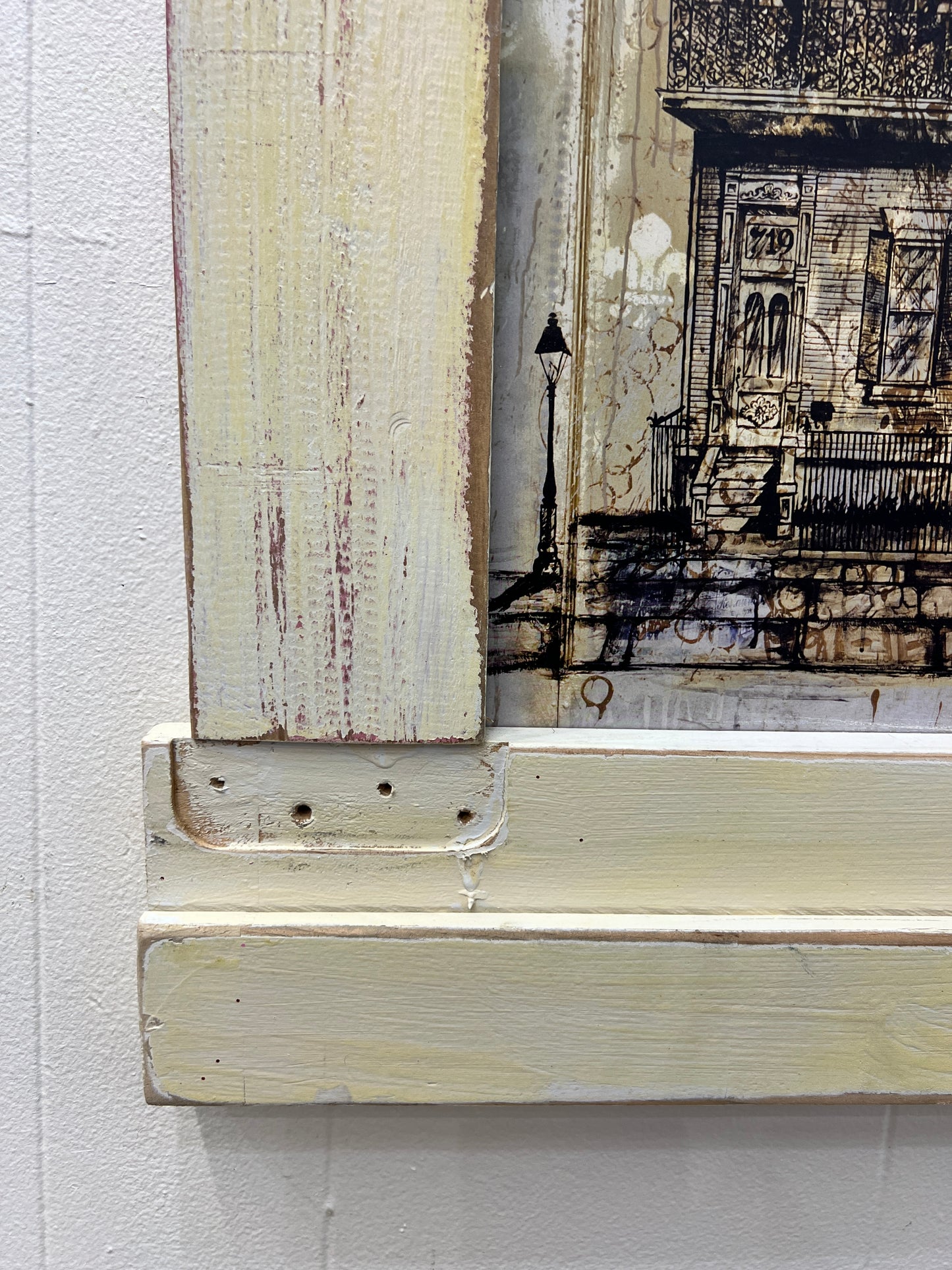 Saint Charles Balconies - Print with a Reclaimed Wood Frame