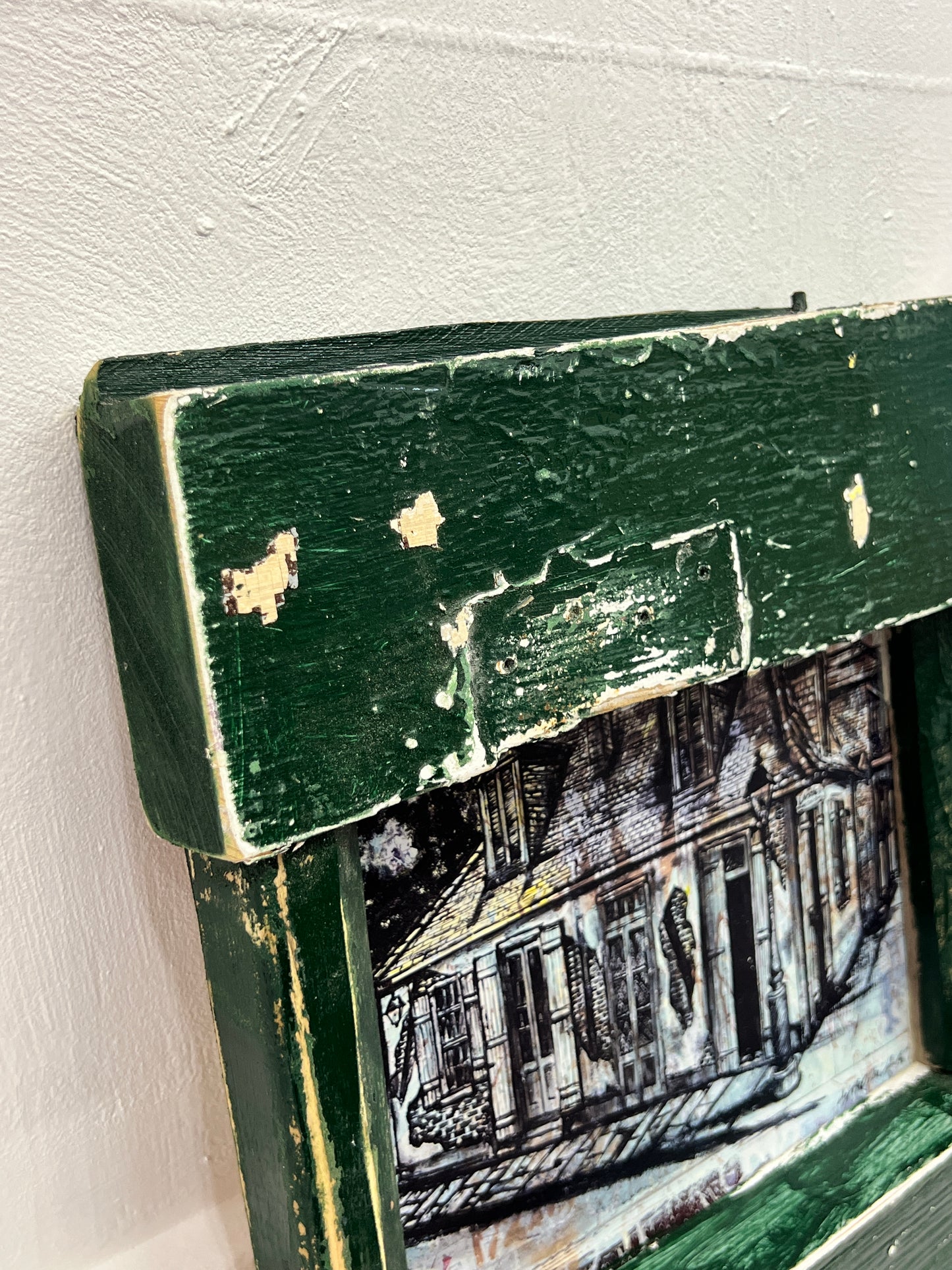Lafitte’s Small Giclee With A Hand Built Frame From New Orleans Reclaimed Wood.