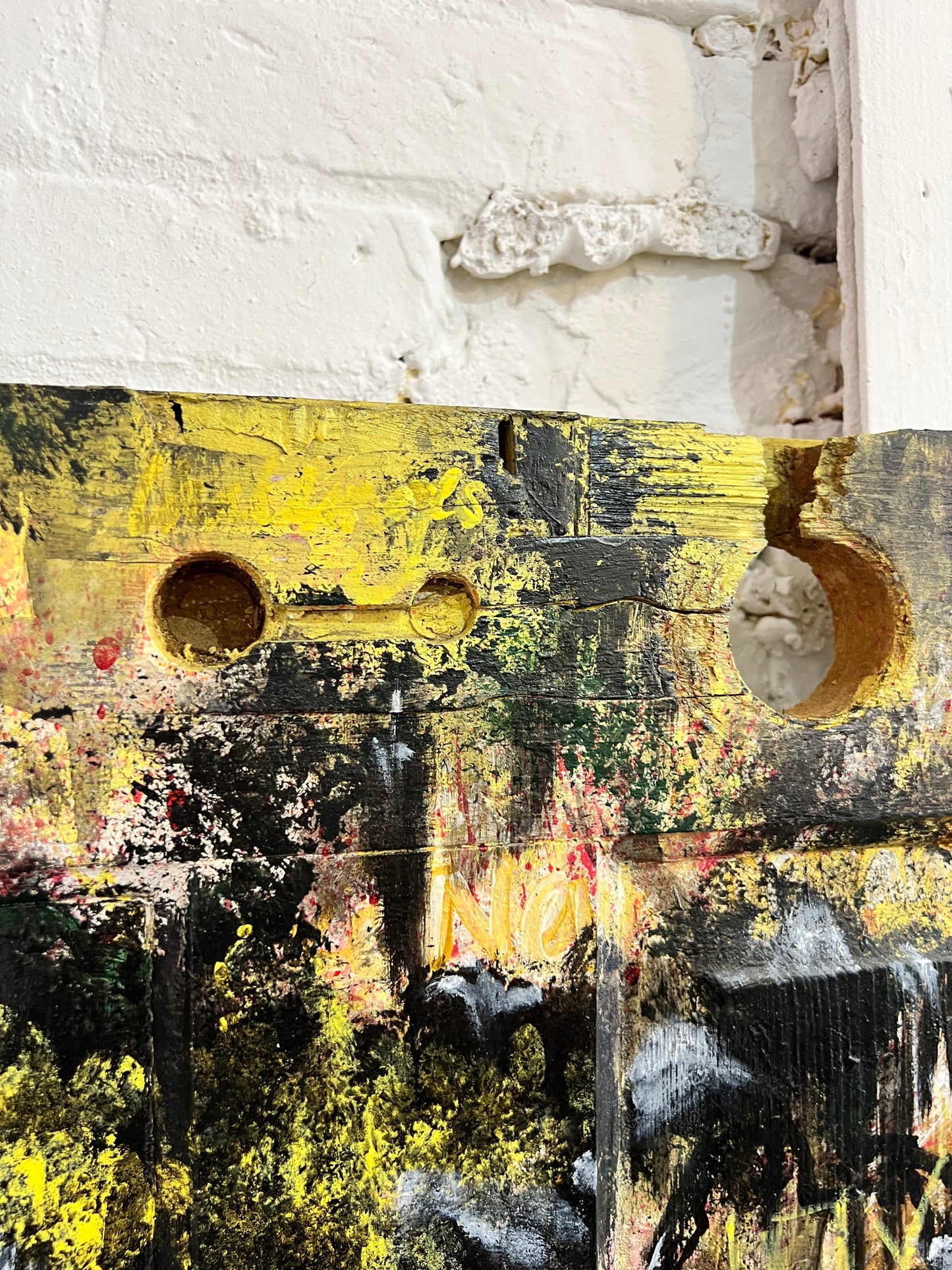 Tree of Life - Original on Vintage Door Panel