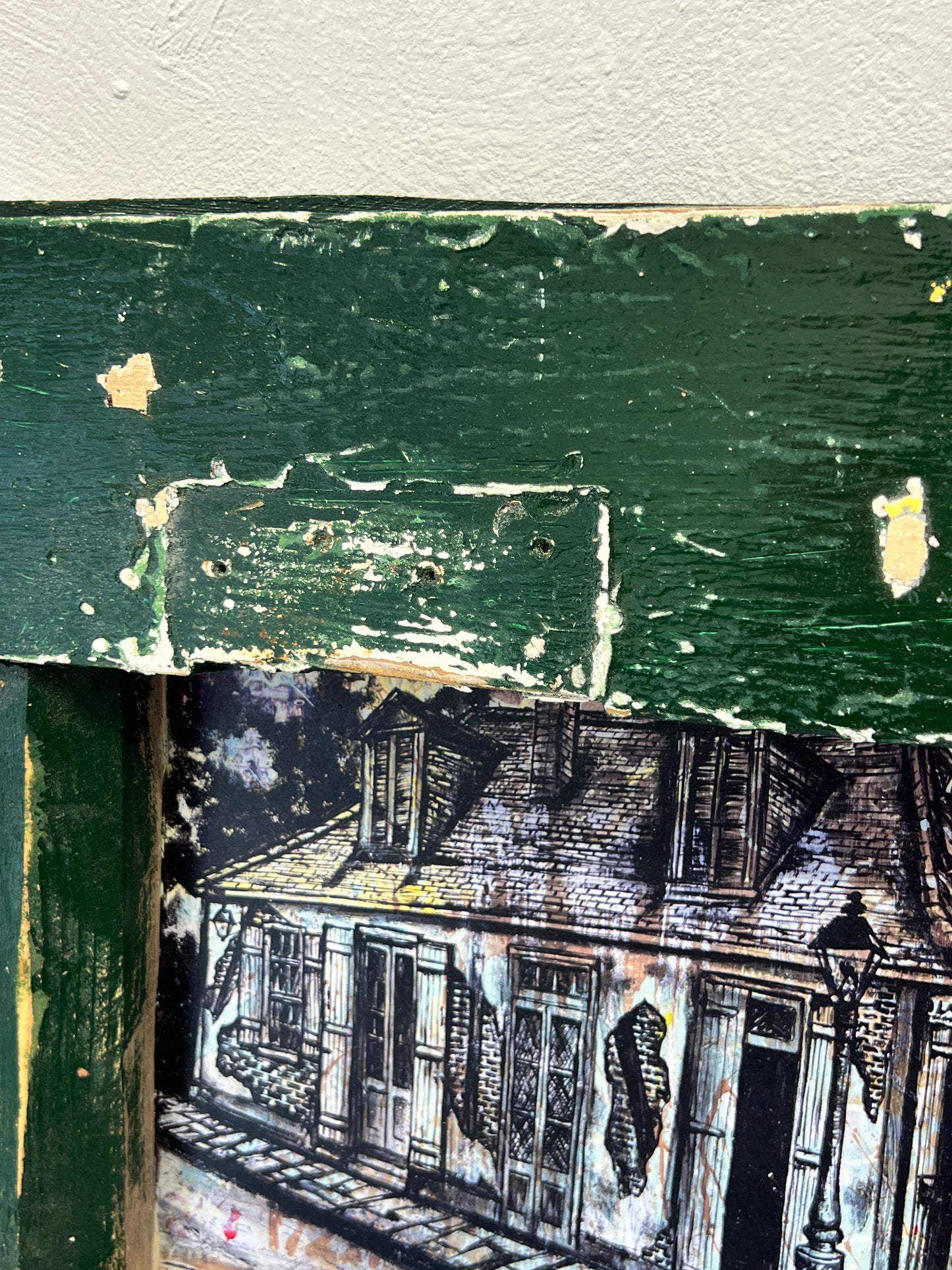 Lafitte’s Small Giclee With A Hand Built Frame From New Orleans Reclaimed Wood.