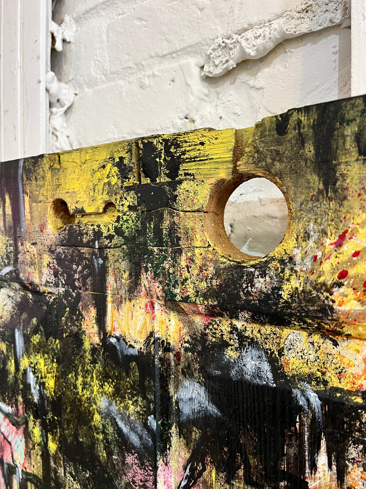 Tree of Life - Original on Vintage Door Panel