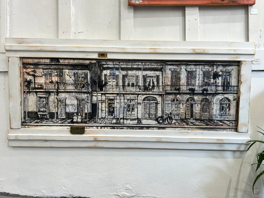 711 Royal Street- Giclee in Reclaimed Wood Frame