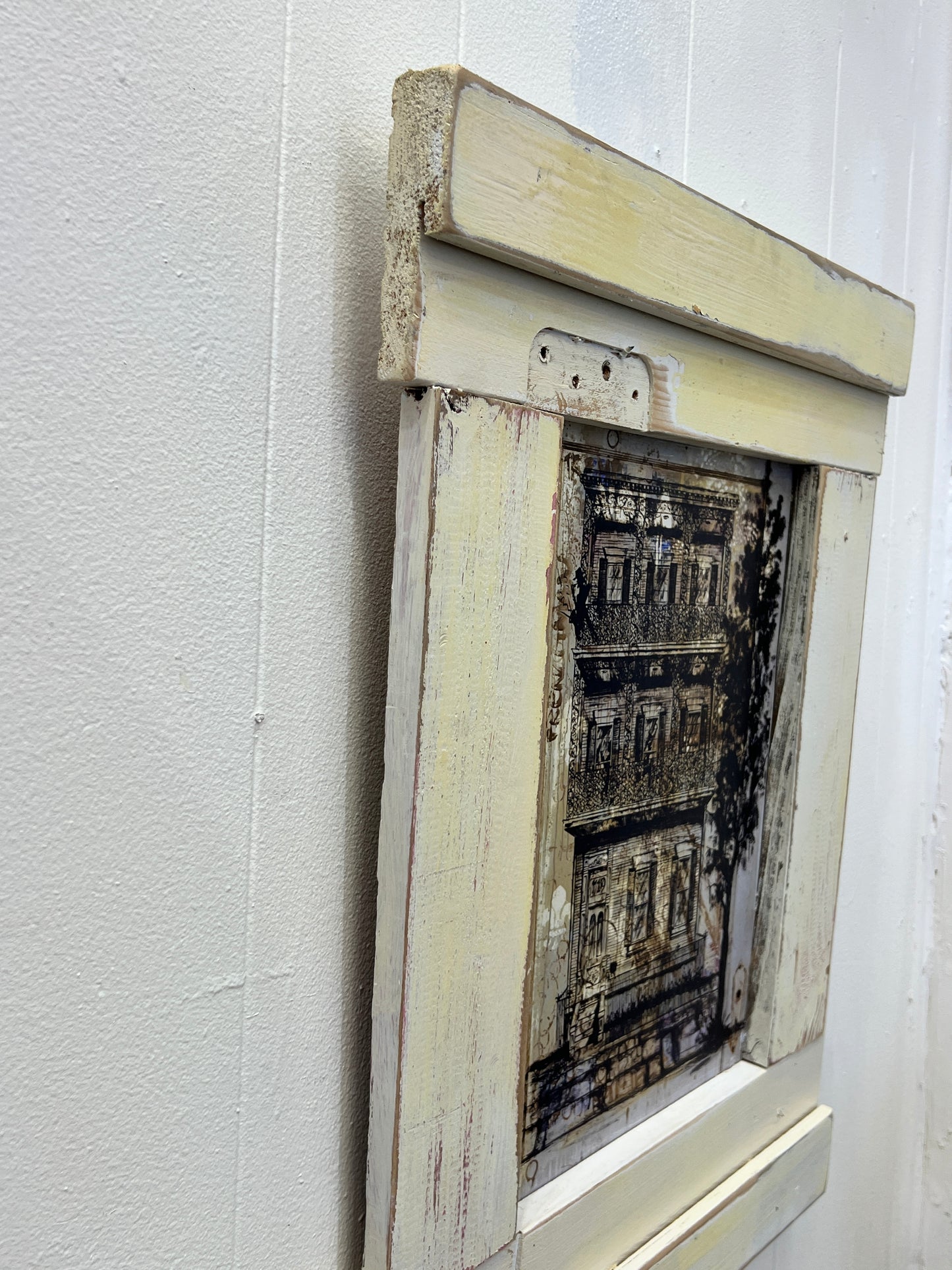 Saint Charles Balconies - Print with a Reclaimed Wood Frame