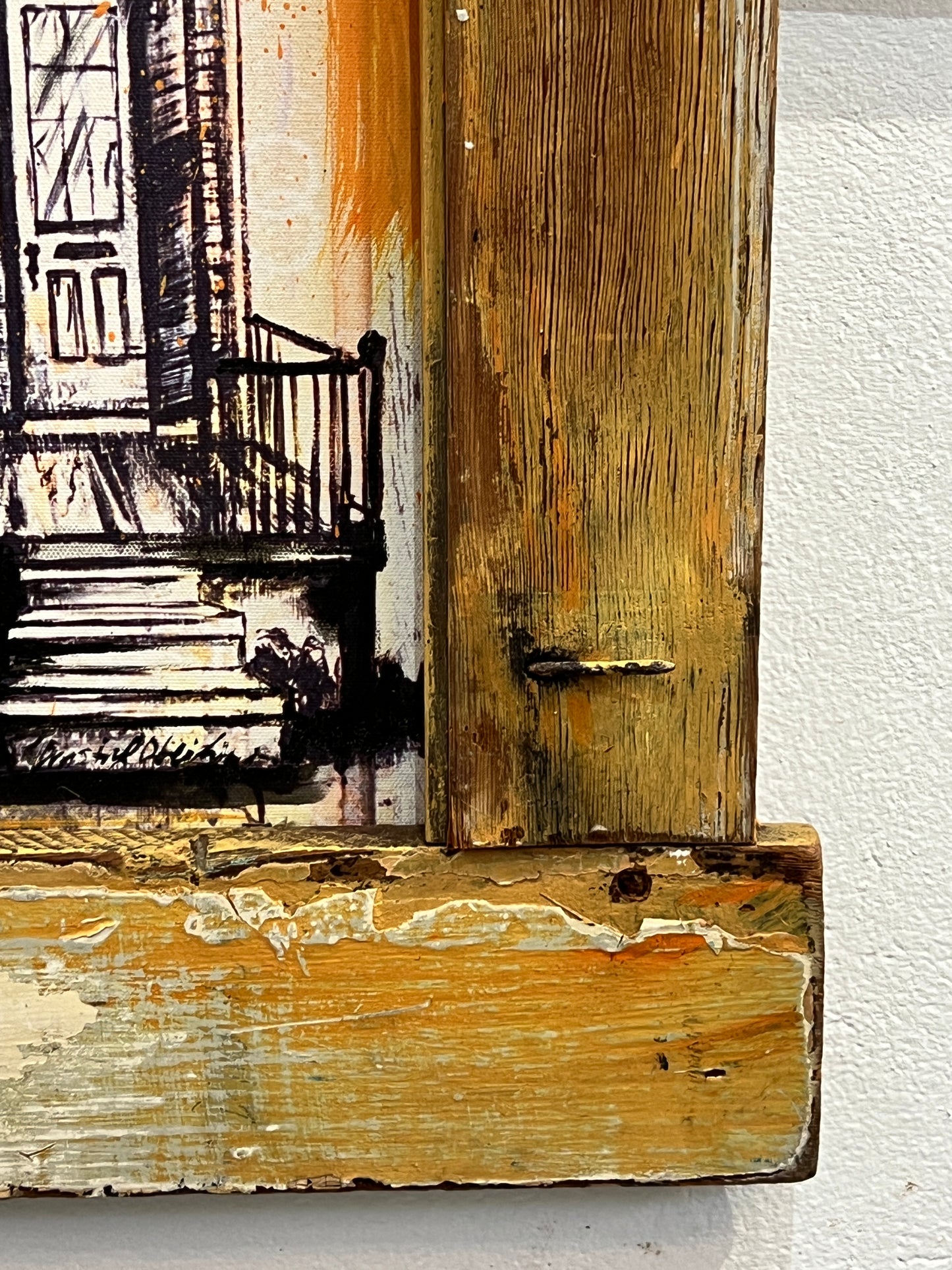 260 Saxy Shotgun - Reworked Giclee with One of a Kind Reclaimed Wood Frame