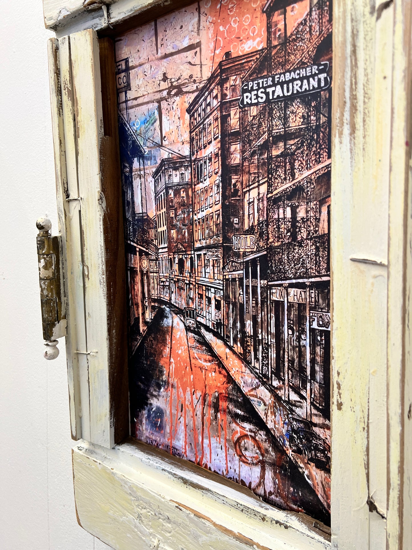 Fabacher - Giclee with Vintage Hardware and Reclaimed Wood Frame