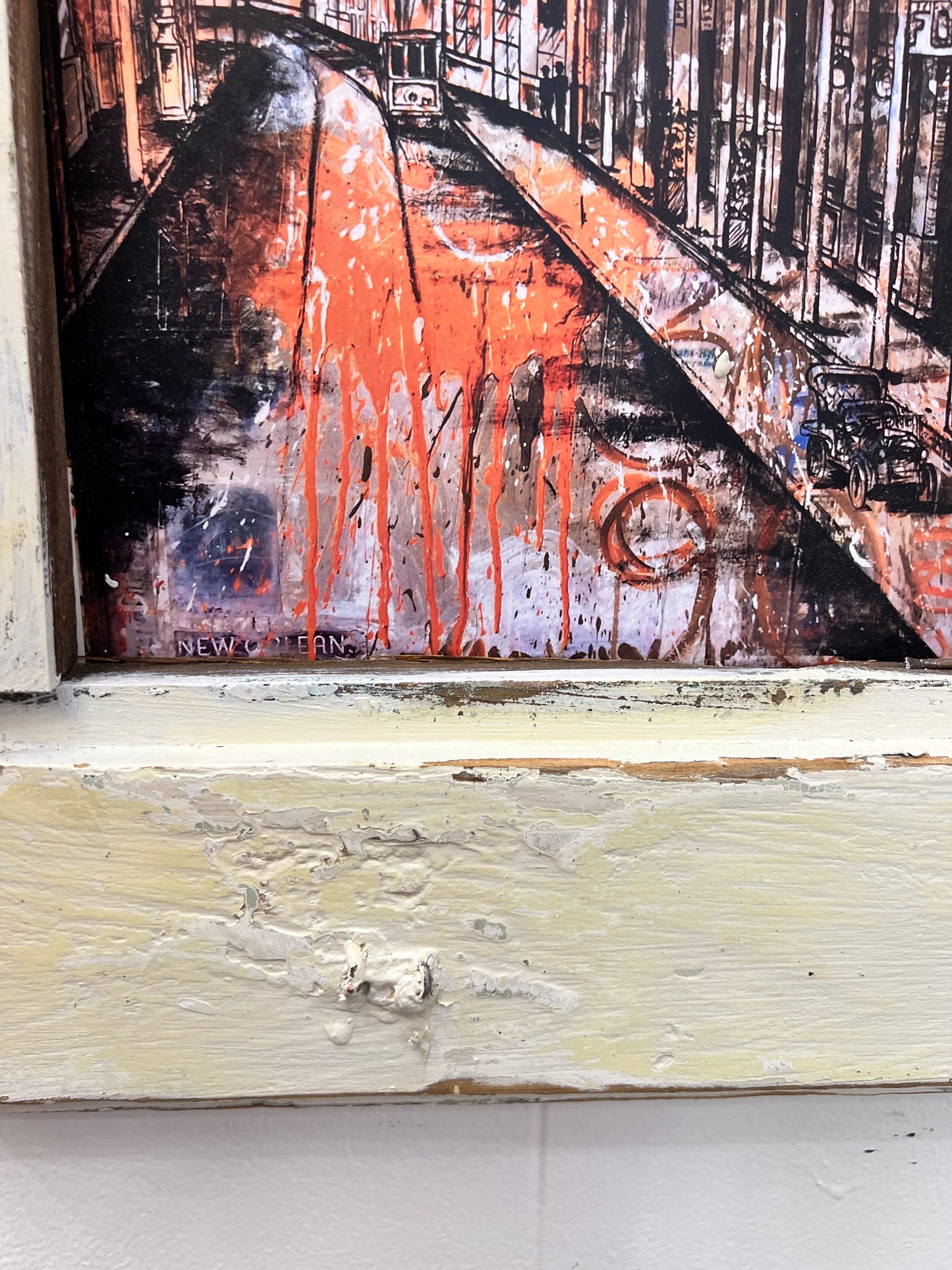 Fabacher - Giclee with Vintage Hardware and Reclaimed Wood Frame